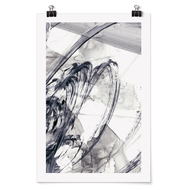 Contemporary art prints Sonar Black And White I