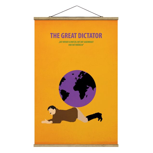 Portrait canvas prints Film Poster The Great Dictator