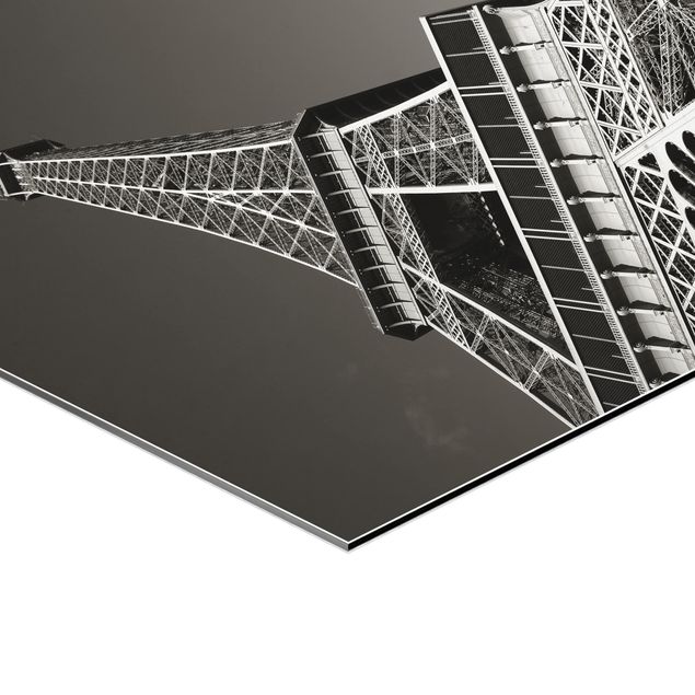 Hexagonal prints Eiffel tower