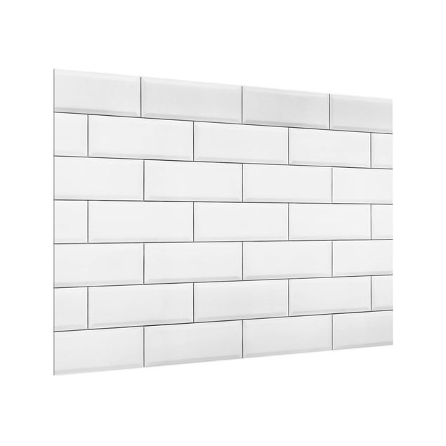 Glass splashback patterns White Ceramic Tiles