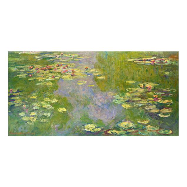 Glass splashback flower Claude Monet - Green Water Lilies