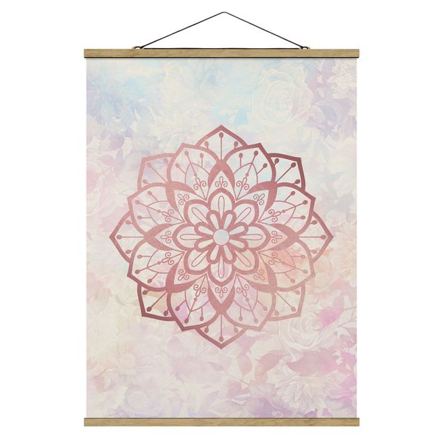 Prints patterns Mandala Illustration Flower Rose Pastel