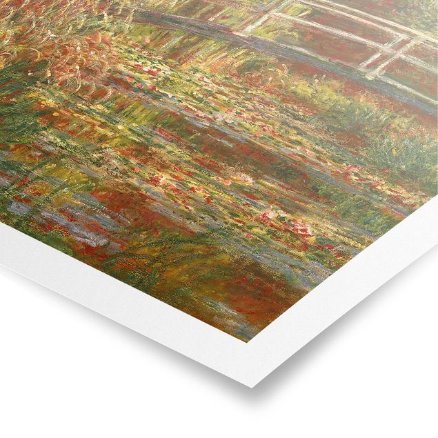 Landscape wall art Claude Monet - Waterlily Pond And Japanese Bridge (Harmony In Pink)