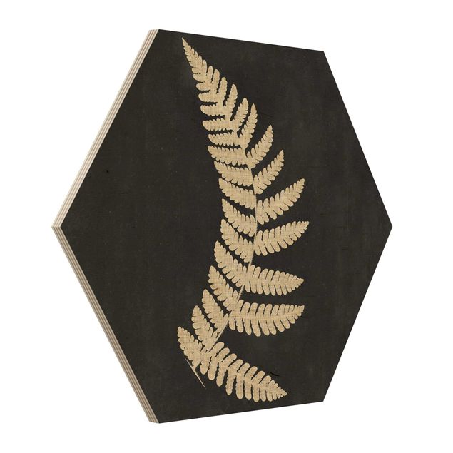 Prints Fern With Linen Structure IV