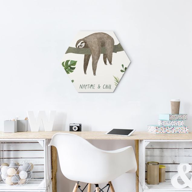 Nursery wall art Sloth Sayings - Chill