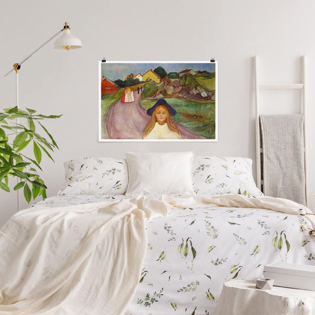 Art style post impressionism Edvard Munch - White Night