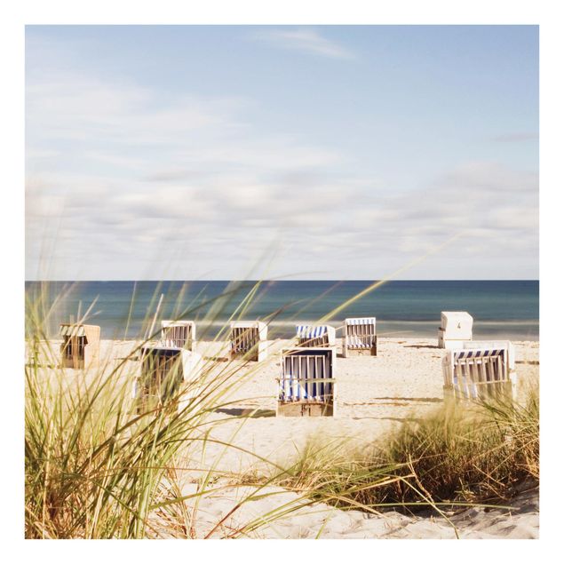 Glass splashbacks Baltic Sea And Beach Chairs