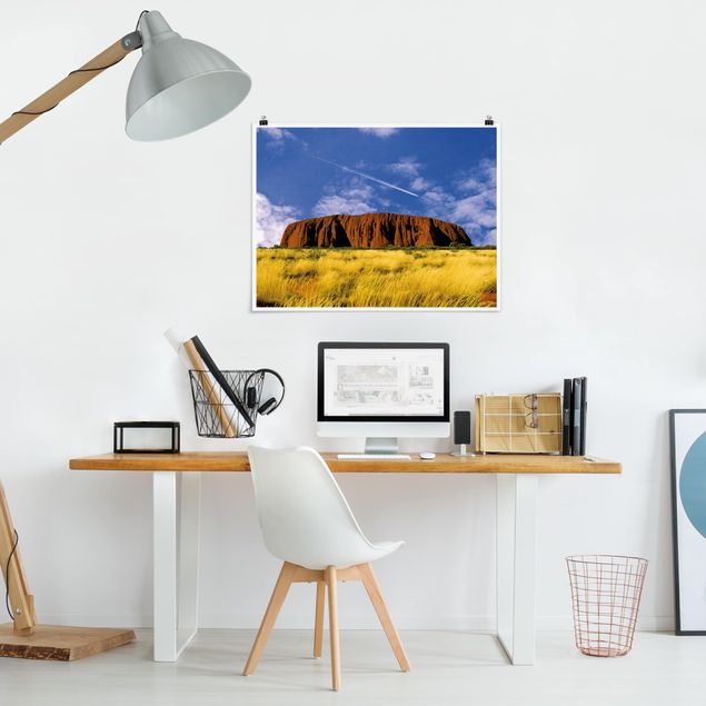 Mountain art prints Uluru