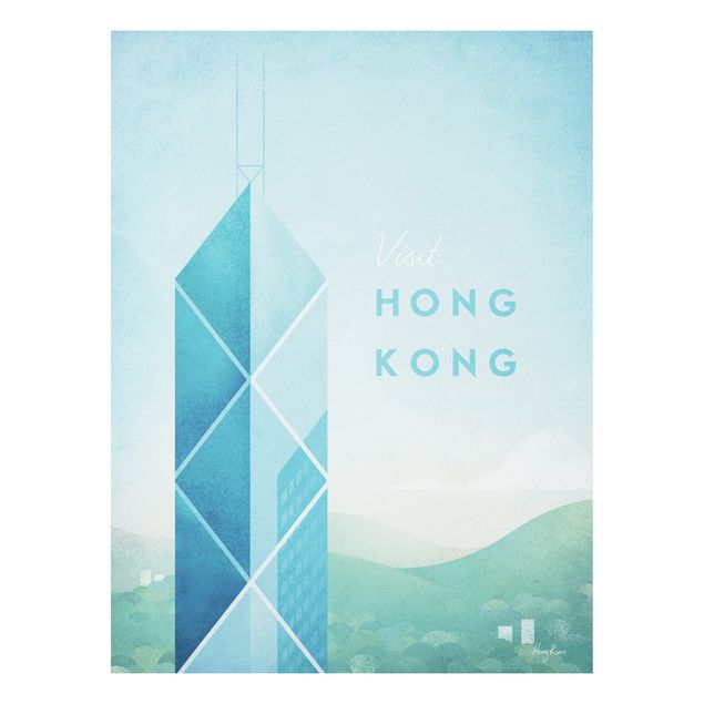 Asian wall prints Travel Poster - Hong Kong