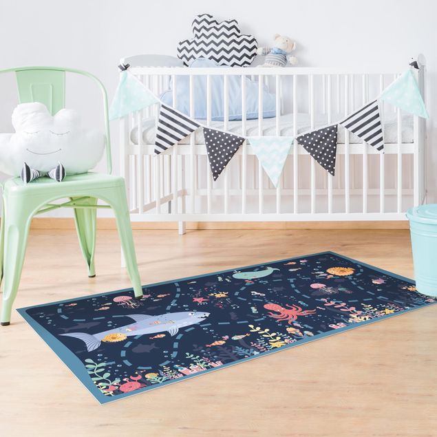 Balcony rugs Playoom Mat Under Water - An Expedition