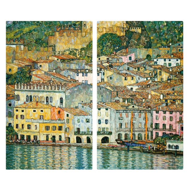 Oven top cover Gustav Klimt - Malcesine On Lake Garda