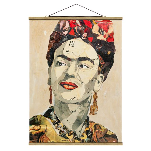 Prints portrait Frida Kahlo - Collage No.2