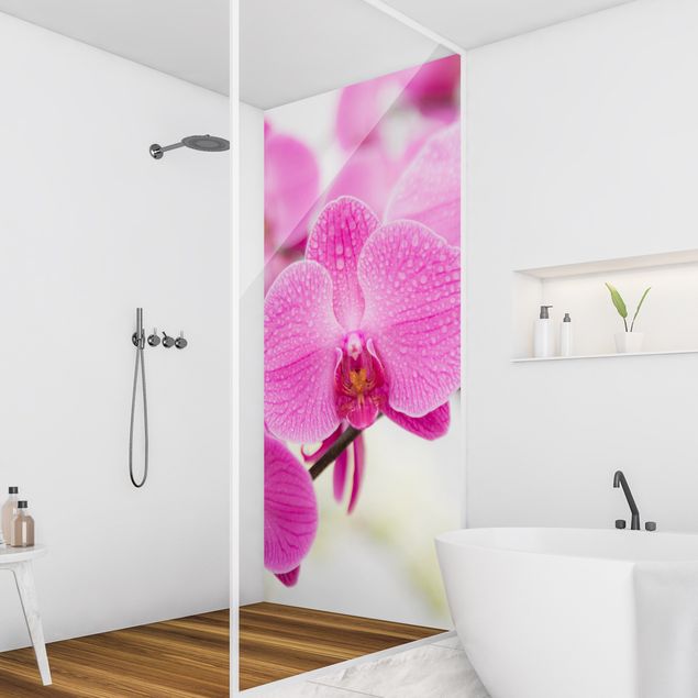 Shower wall cladding Close-Up Orchid
