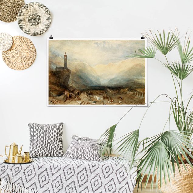 Landscape canvas prints William Turner - The Splugen Pass