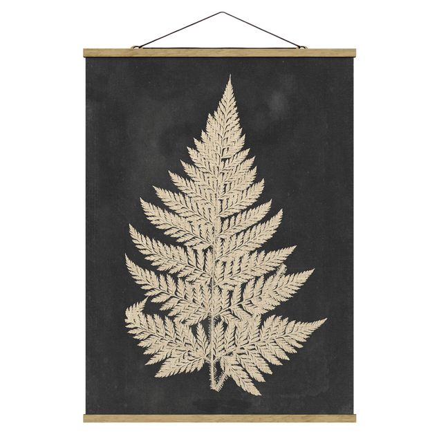 Floral prints Fern With Linen Structure I