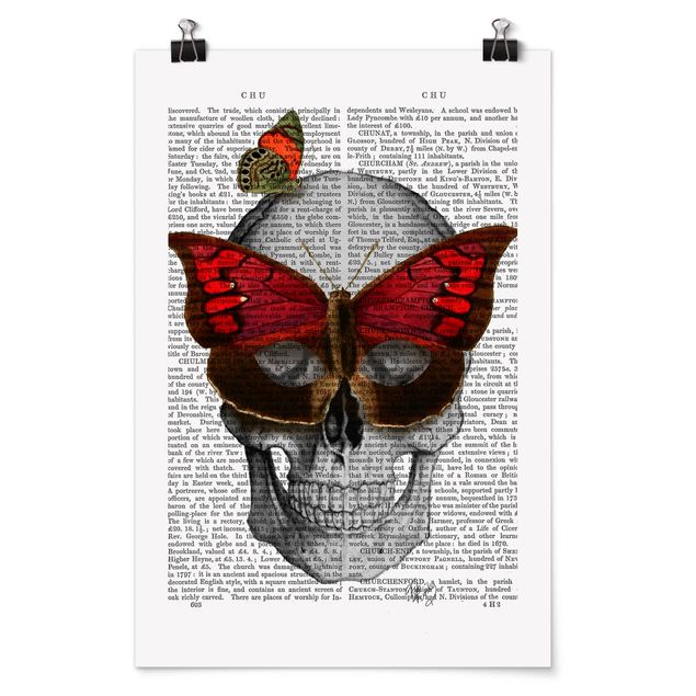 Prints quotes Scary Reading - Butterfly Mask