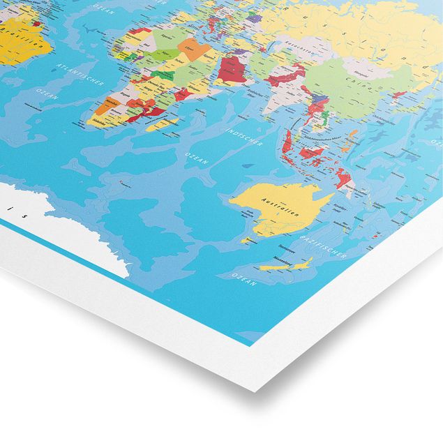 Prints multicoloured The World's Countries