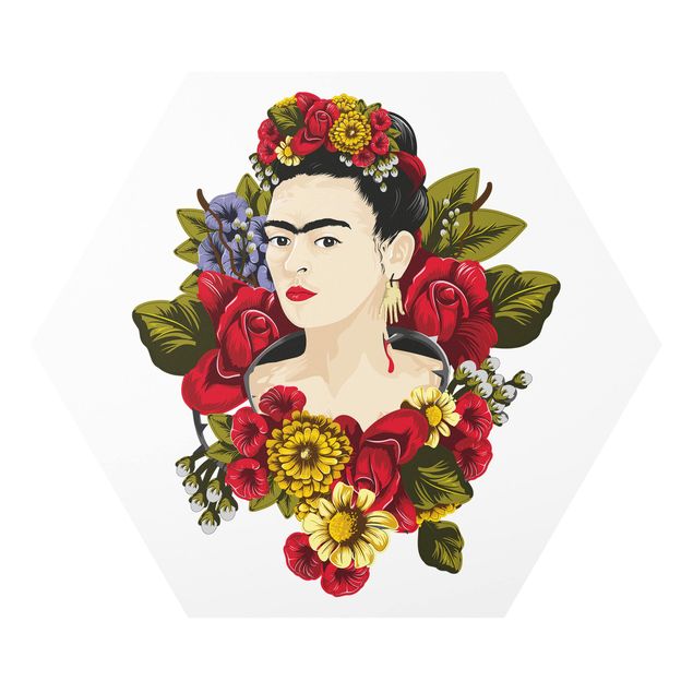 Flower print Frida Kahlo - Roses