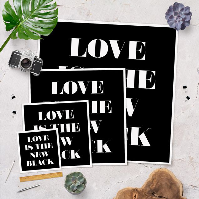 Prints Love Is The New Black