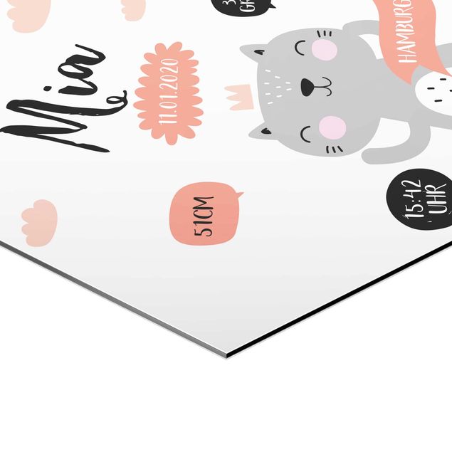 Hexagonal prints The Happy Kitty Own Words