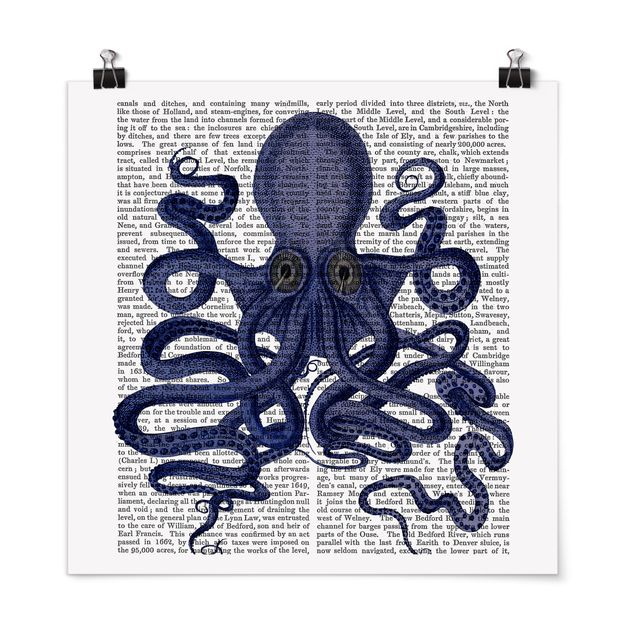 Framed quotes Animal Reading - Octopus