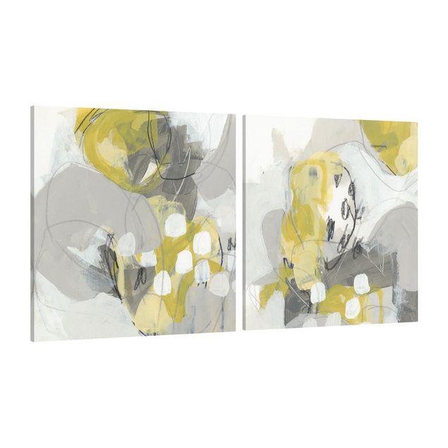 Contemporary art prints Lemons In The Fog Set I