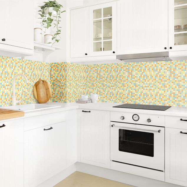 Kitchen splashback tiles Mosaic Tiles Summer Set