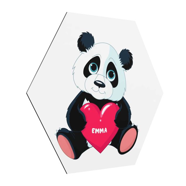 Prints nursery Panda With Heart