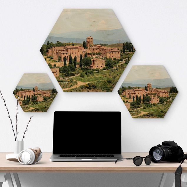 Wooden hexagon - Charming Tuscany
