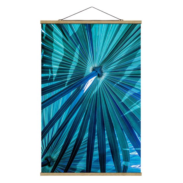 Floral prints Tropical Plants Palm Leaf In Turquoise