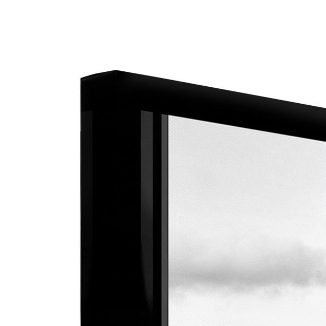 Prints Windows Overlooking New York Skyline Black And White