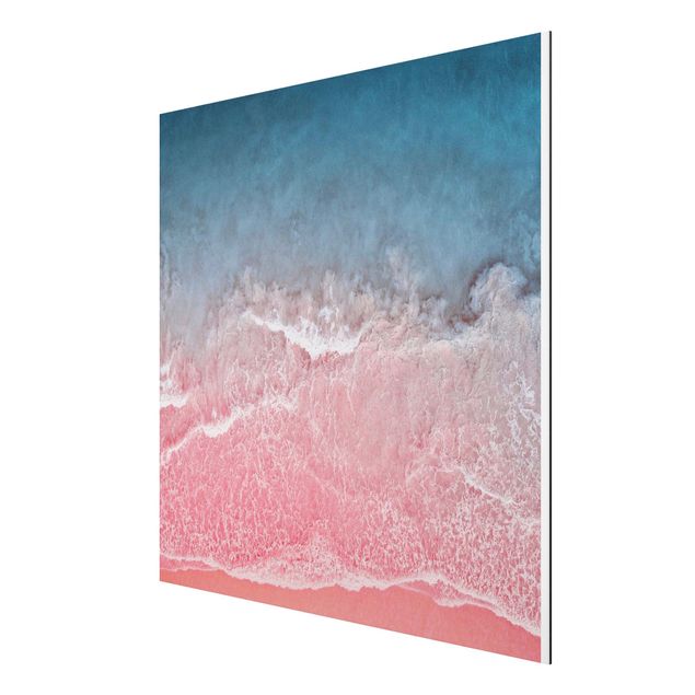 Beach canvas art Ocean In Pink