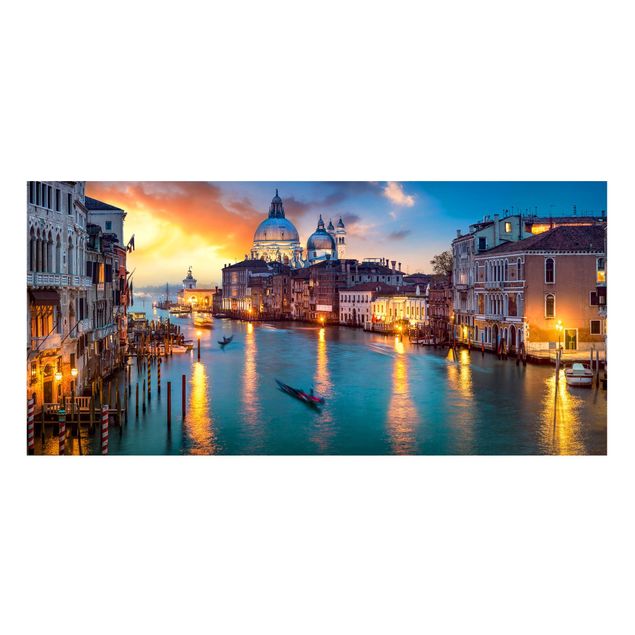 Landscape canvas prints Sunset in Venice