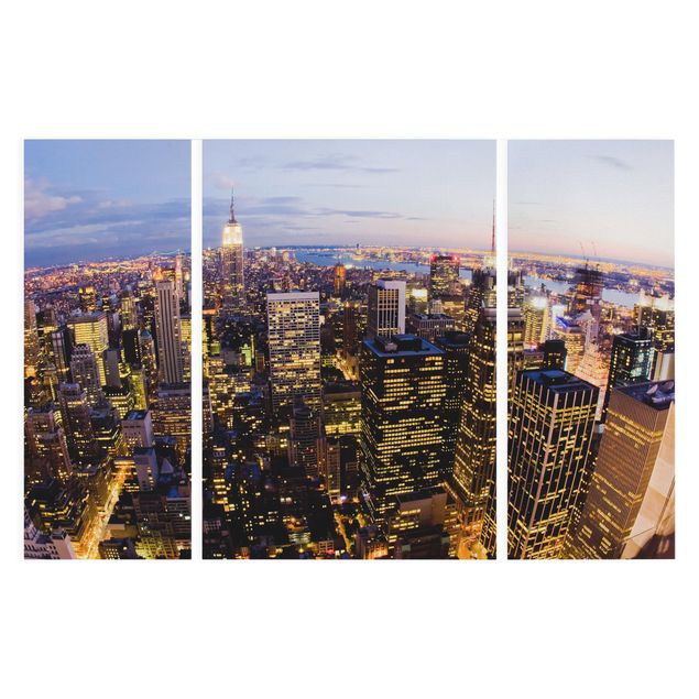 Modern art prints New York Skyline At Night