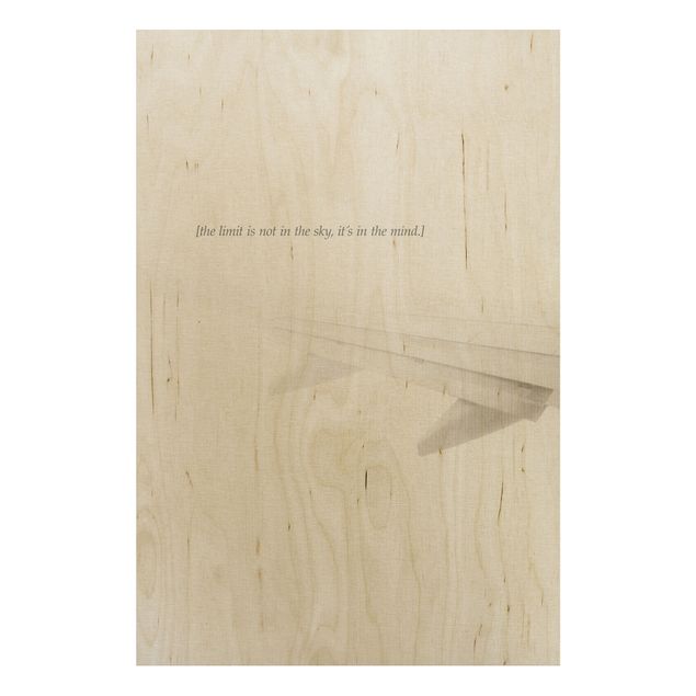 Wood prints sayings & quotes Poetic Landscape - Sky