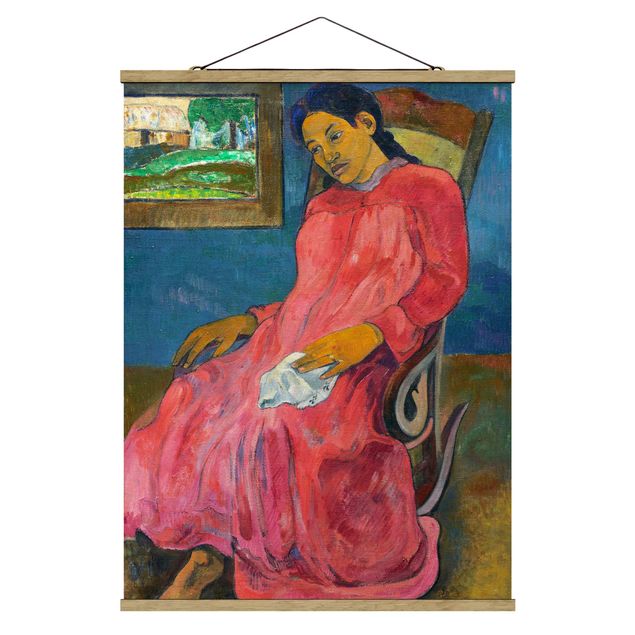 Canvas art Paul Gauguin - Faaturuma (Melancholic)