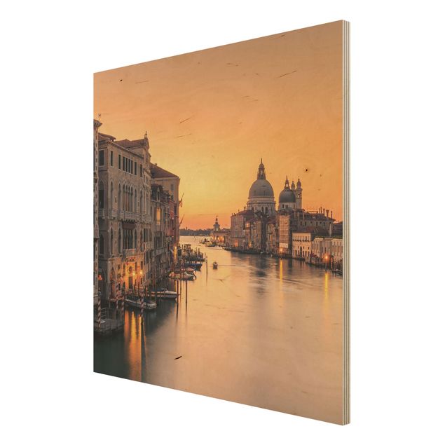 Wood prints Golden Venice