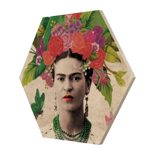 Art print Frida Kahlo - Flower Portrait