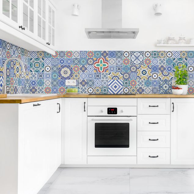 Kitchen splashback tiles Backsplash - Elaborate Portoguese Tiles