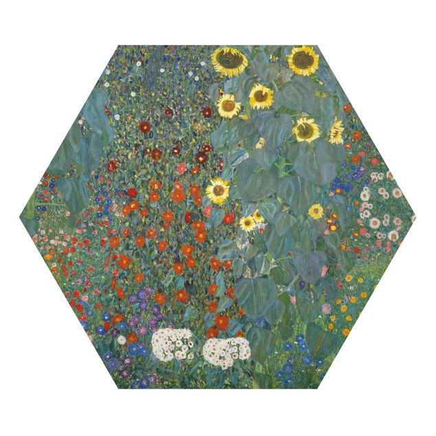 Art prints Gustav Klimt - Garden Sunflowers