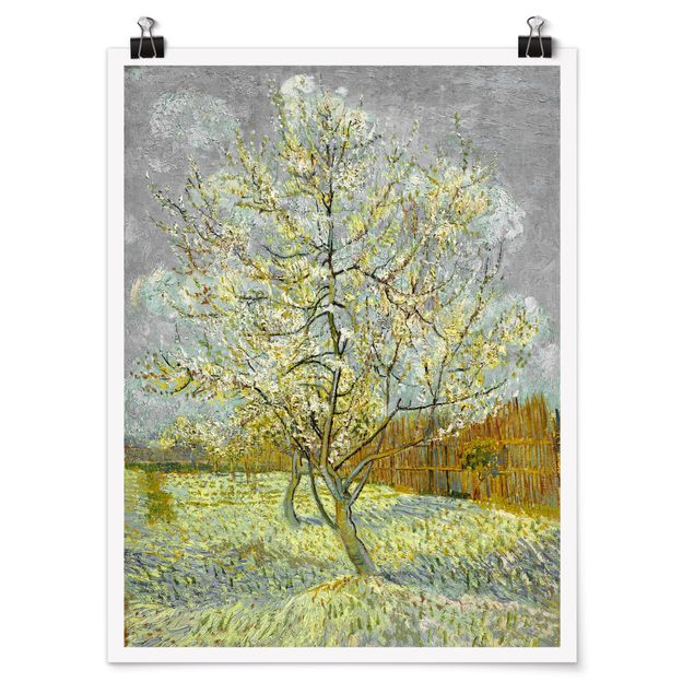 Post impressionism art Vincent van Gogh - Flowering Peach Tree