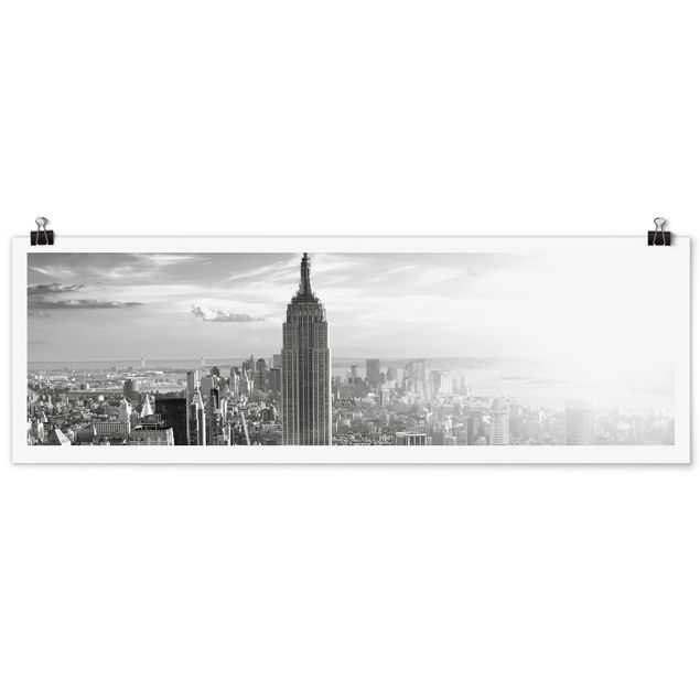 Modern art prints Manhattan Skyline