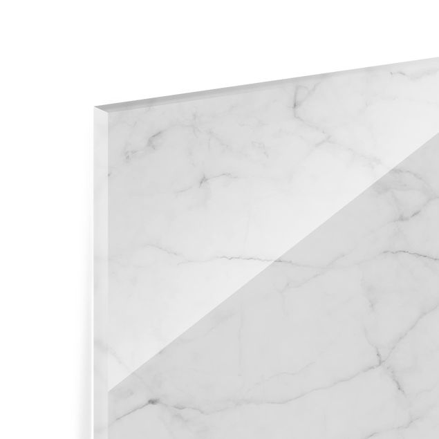 Glass Splashback - Bianco Carrara - Landscape 1:2