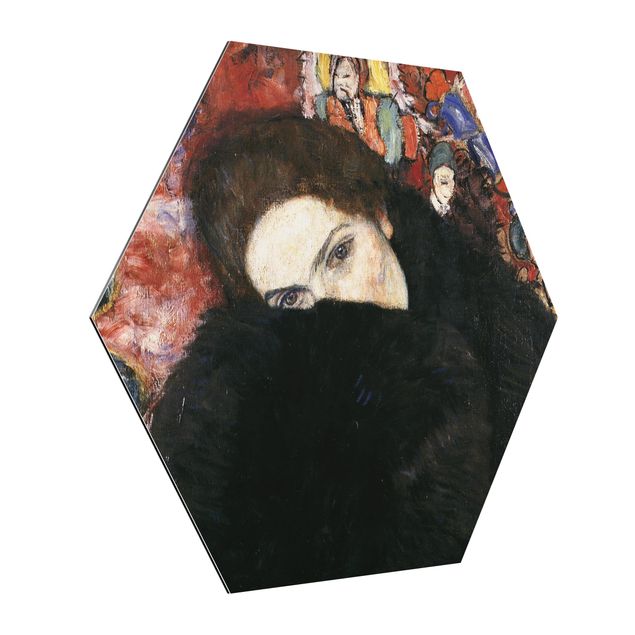 Art posters Gustav Klimt - Lady With A Muff