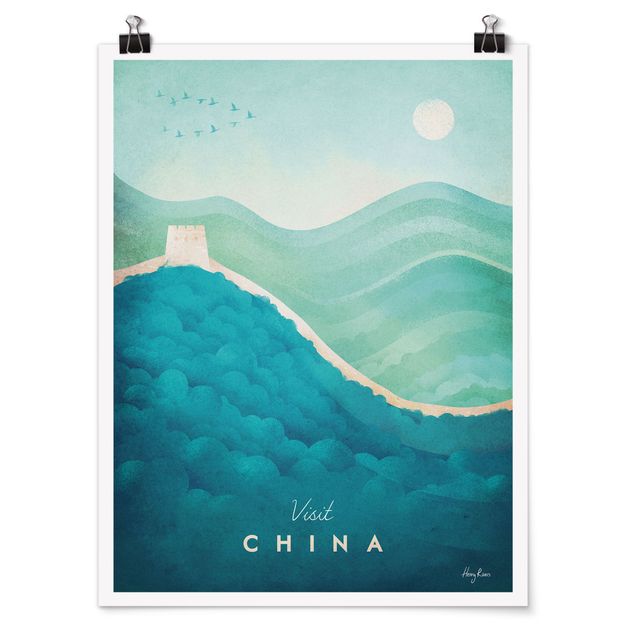 Vintage wall art Travel Poster - China