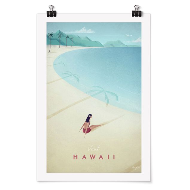 Mountain prints Travel Poster - Hawaii