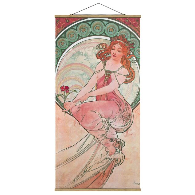 Art posters Alfons Mucha - Four Arts - Painting