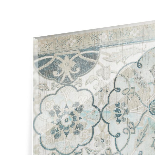 Glass Splashback - Wood Panel Persian Vintage II - Landscape 2:3