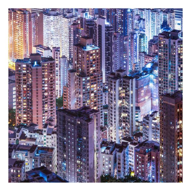 Splashback - Hong Kong Sea Of Lights - Square 1:1