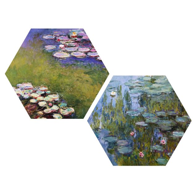 Art prints Claude Monet - Water Lilies Set